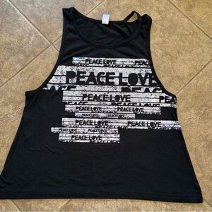 EUC - ZUMBA Wear Peace Love Workout Top